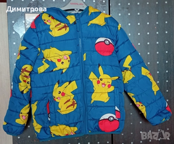 детско яке с покемон размер 122см, снимка 2 - Детски якета и елеци - 52533212