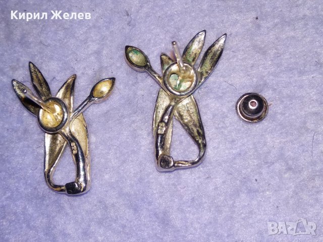 ПОСРЕБРЕНИ СТИЛНИ АРТ ОБЕЦИ от БЛАГОРОДНА СТОМАНА с ПЕЧАТ 925 КРАСИВИ ФЛОРАЛНИ 27903, снимка 5 - Обеци - 41342195