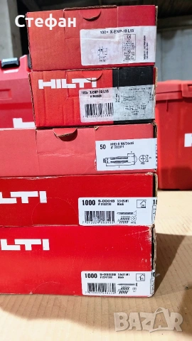 Hilti винтове, пирони и дюбели