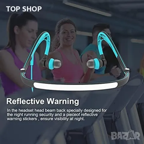 Нови Спортни Слушалки за бягане с кабелна лента за врата с калъф Бягане Тренировки, снимка 4 - Слушалки, hands-free - 49444621