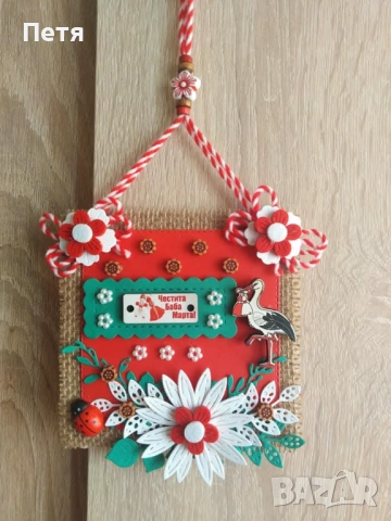 Мартеници пано за украса , снимка 3 - Пана - 53310866