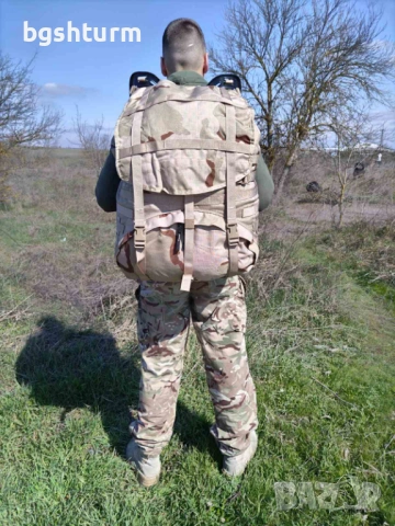 Заглавие: Оригинална Военна Раница САЩ - MOLLE II Large Rucksack (3-Color Desert), снимка 7 - Раници - 53839495