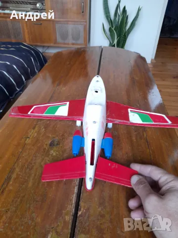 Стара детска играчка,самолет #6, снимка 4 - Други ценни предмети - 48381578
