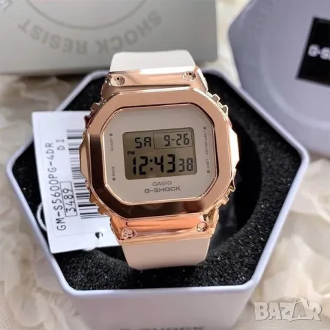 ✅ ПЛОВДИВ ✅ НОВ ЛИМИТИРАН ДАМСКИ ЧАСОВНИК CASIO G-SHOCK GM-S5600PG-4, снимка 2 - Дамски - 49086659