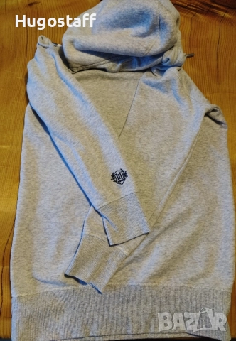 Оригинален суитчър худи яке горнище Супердрай Superdry Сив качулка М, снимка 2 - Якета - 52091640