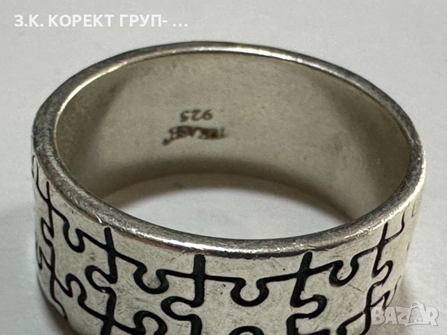 Сребърен пръстен 925, 7,7гр, снимка 3 - Пръстени - 44570525