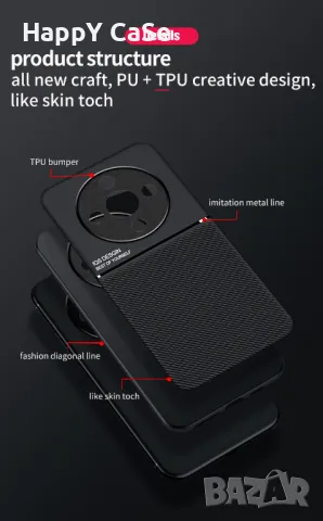 Honor Magic 8 Lite / 8 Pro / 6 Lite / 5 Lite / MINIMAL кейс гръб калъф с магнит, снимка 4 - Калъфи, кейсове - 44116909