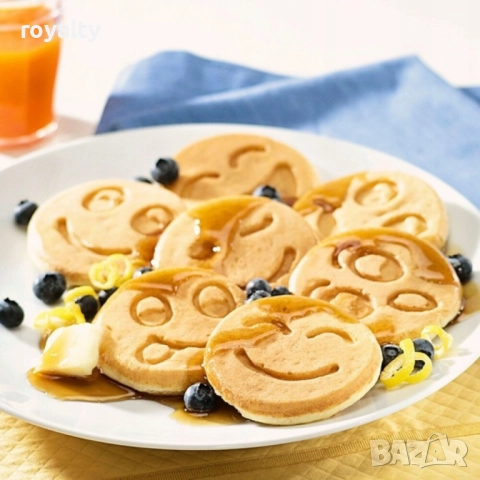 Тиган за палачинки с форми на емотикони – перфектен за весела и вкусна закуска, снимка 5 - Съдове за готвене - 51958277