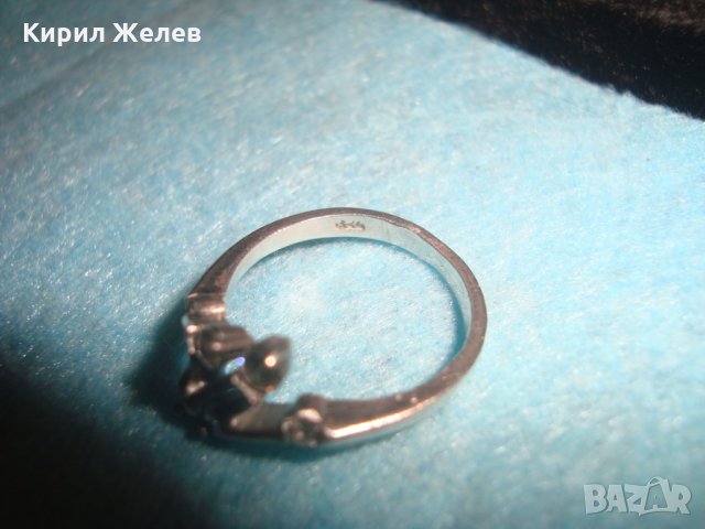 СРЕБЪРЕН МОДЕН СКЪПОЦЕНЕН ПРЪСТЕН РОДИРАНО СРЕБРО 925 с ИНКРУСТИРАНИ ЦИРКОНИ АРТ БУТИК ДИЗАЙН 25197, снимка 14 - Пръстени - 34655194