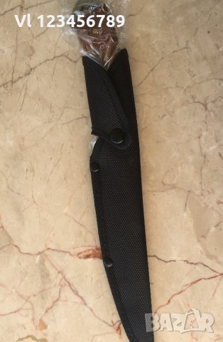 Ловен нож Пантера с гравирани флорални елементи на острието Ст 65х13, снимка 10 - Ножове - 33795346