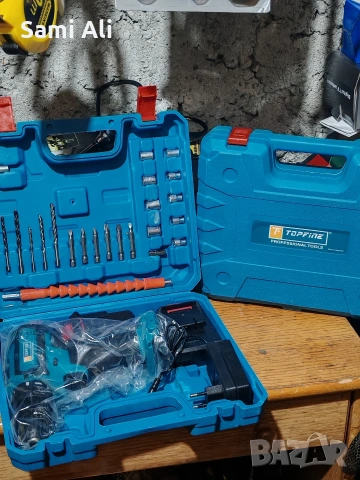 Заглавие: Акумулаторен винтоверт Topfine 48V – Пълен комплект с аксесоари, снимка 3 - Други инструменти - 53055774