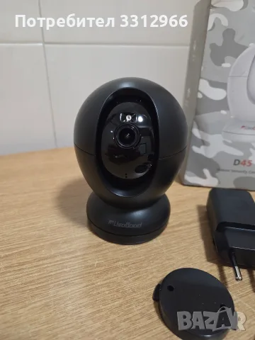 Вътрешна камера за сигурност Usogood D45 с резолюция 4MP и 360-градусово покритие, снимка 2 - HD камери - 56217150
