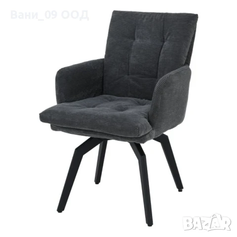 Луксозен въртящ се трапезен стол, снимка 5 - Столове - 50705762