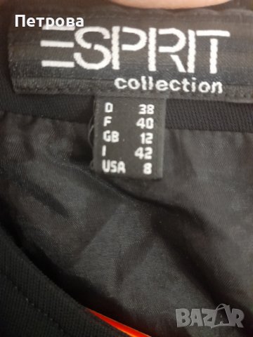 Черна стилна рокля ESPRIT, снимка 5 - Рокли - 44240905