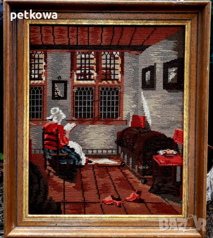 Продавам гоблен носталгия размери на рамката 60 по 50 сантиметра, снимка 1