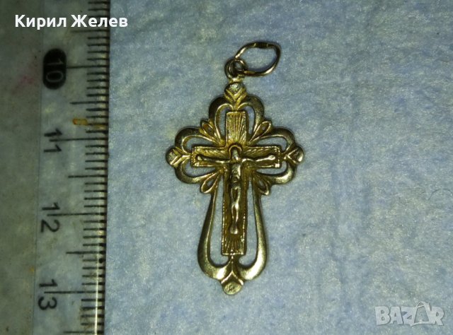 СТАРО СРЕБЪРНО РАЗПЯТИЕ КРЪСТЧЕ КРЪСТ СРЕБРО РЪЧНА АЖУРНА МАЙСТОРСКА ИЗРАБОТКА 40045, снимка 9 - Антикварни и старинни предмети - 42404949