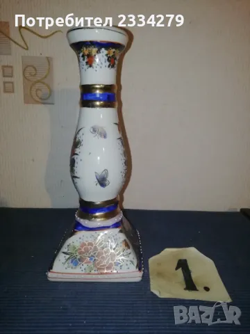 Керамични, порцеланови вази, свещник ръчна изработка. , снимка 5 - Декорация за дома - 49265112