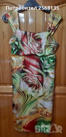 Разкошна Рокля Копринен Сатен ! НОВА!, снимка 5 - Рокли - 41957238