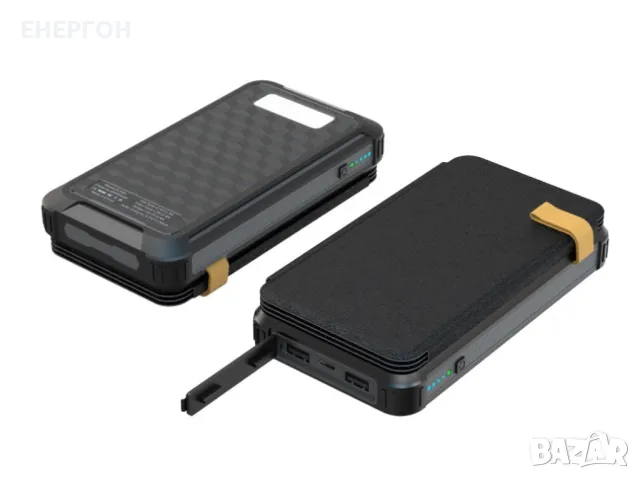 Мощен Соларен Power Bank с 4 броя соларни панели и голяма батерия, снимка 5 - Къмпинг осветление - 49114610