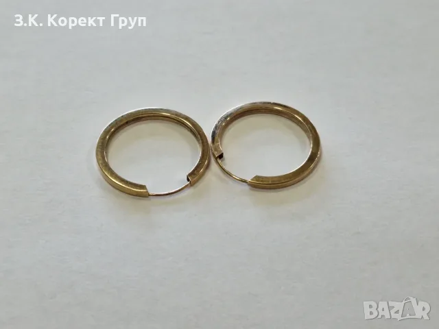 Дамски златни обеци 14К 585 / 0,58 гр.
