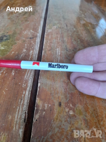 Стара писалка,химикал,химикалка Marlboro, снимка 3 - Други ценни предмети - 53649575