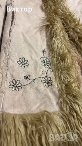 Дамско Палто с Пух, снимка 2 - Палта, манта - 52908231