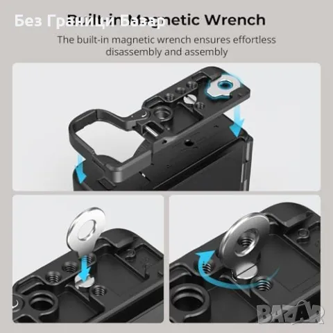 Нова Базова плоча SMALLRIG за Sony ZV-E10 II с QD и 1/4"-20 резби, снимка 8 - Чанти, стативи, аксесоари - 47619167