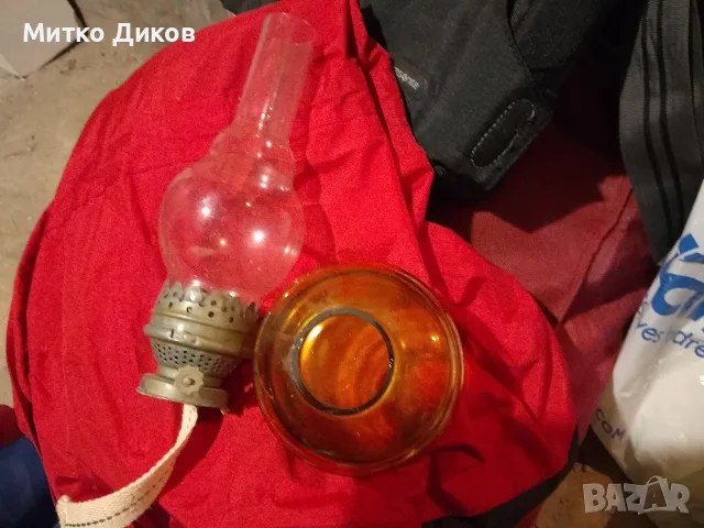 Газена петролна лампа от соца нова, снимка 3 - Настолни лампи - 56022955