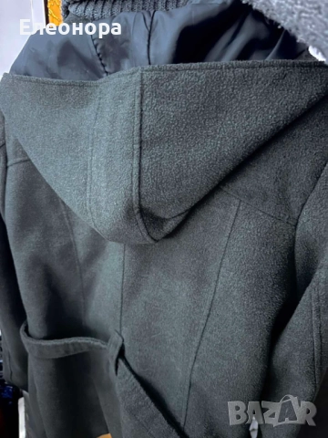 съвсем запазено сиво зимно палтенце с качулка, снимка 2 - Якета - 52027581