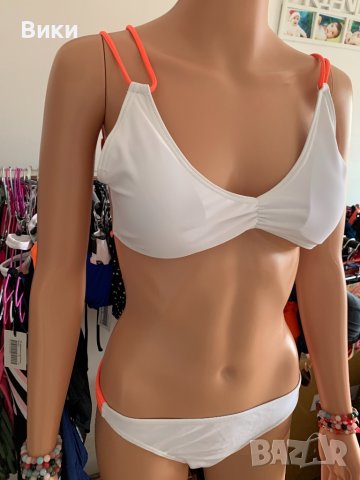 Бял бански в размер Л, снимка 3 - Бански костюми - 40158090