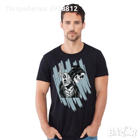 Тениски мъжки черни,тениски дизайн ,с щампи и надписи,намаление, снимка 3 - Тениски - 44217277
