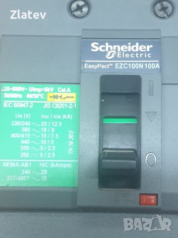 Schneider EZC100N 100A, снимка 2 - Резервни части за машини - 39935628