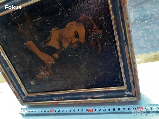 МНОГО СТАРА КАРТИНА РЕПРОДУКЦИЯ С ПЕЧАТ, снимка 6 - Антикварни и старинни предмети - 53503838