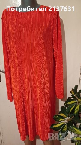 НОВА ! ДАМСКА ЧЕРВЕНА РОКЛЯ - Размер XL/ XXL 