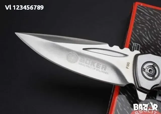 Чудесен сгъваем нож BOKER F86 размери 98х231, снимка 4 - Ножове - 53840782
