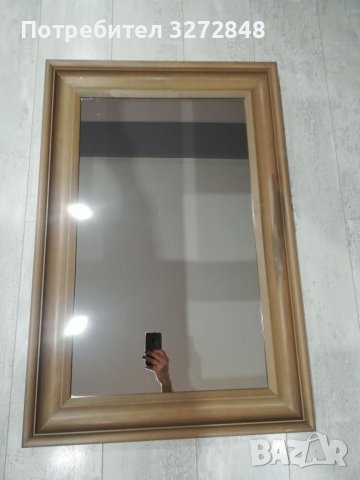 Огледало в дървена рамка- 90/60/5см, снимка 7 - Огледала - 39828989