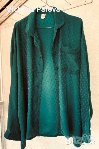 Разкошна пижамна риза MANTONI 100% коприна, снимка 2 - Ризи - 41381489