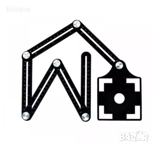 Измервателен инструмент с шест ъгъла и шаблон, снимка 5 - Други стоки за дома - 52862548