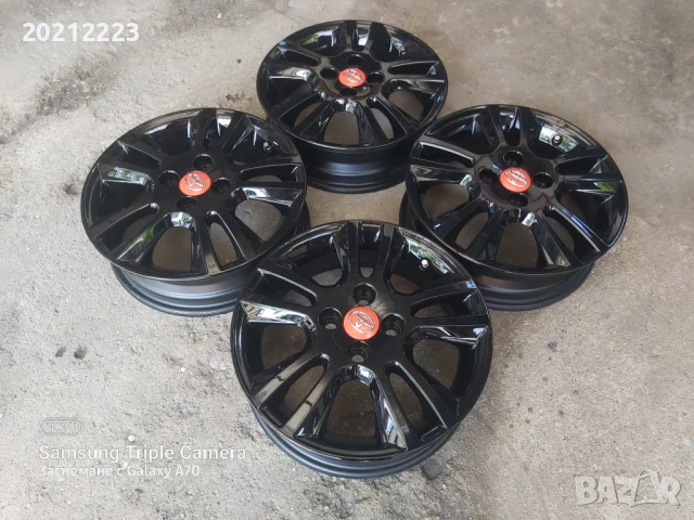 4 броя алуминиеви джанти за Toyota Aygo 15, снимка 6 - Гуми и джанти - 50665844