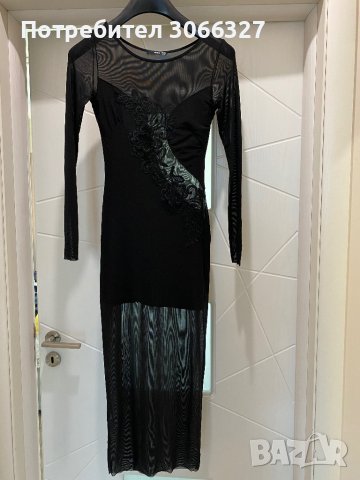 Нежна черна рокля, снимка 3 - Рокли - 40810781