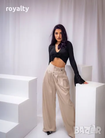 Бял дамски панталон , снимка 4 - Панталони - 49702876