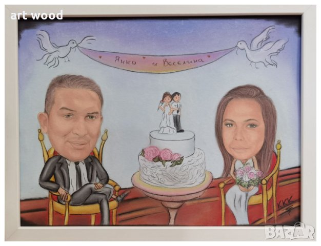 Портрет и карикатура/Шарж от снимка, снимка 6 - Романтични подаръци - 27075540