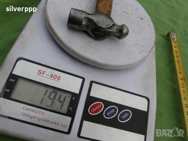  Стар шведски тенекеджийски чук - 170 , снимка 6 - Други инструменти - 38988232