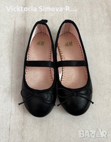 Черни, кожени обувки H&M, 25 номер, снимка 1 - Детски обувки - 40491681