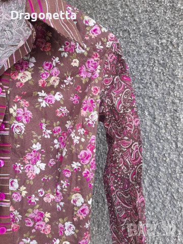 Къса Дамска риза на цветя,S размер, снимка 2 - Ризи - 40129600