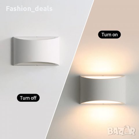 Нова лампа за стена 7W топла бяла LED декоративна за спалня, хол, стълби, снимка 6 - Лампи за стена - 35784167