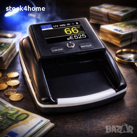 Детектор за фалшиви банкноти AL-130T, Мултисензорна детекция, Светкавичен анализ, цифров LCD дисплей, снимка 2 - Друга електроника - 53530278