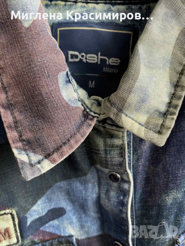 Дънкова риза, снимка 6 - Ризи - 33493721