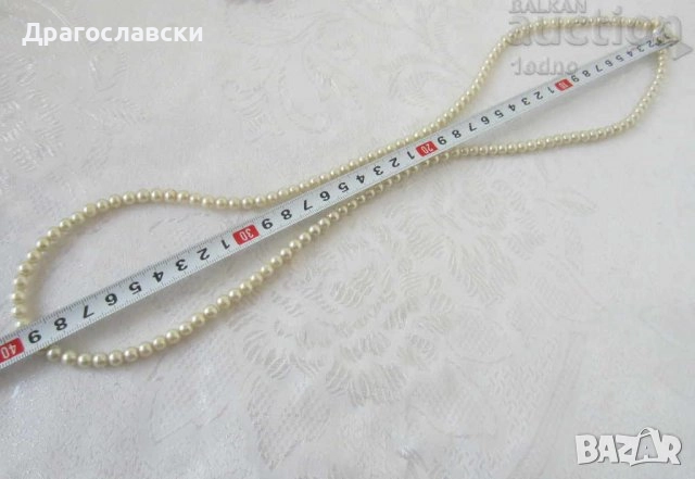 зелен гердан от ръчно стъкло, броеница стара, гердан, перли, обеца, обици, стойка, снимка 11 - Други - 47839005