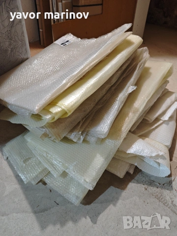 Използвано транспортно фолио на балончета 